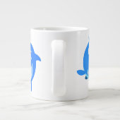 Niedliches Spielen Cartoon Dolphins Jumbo Tasse (Rückseite)