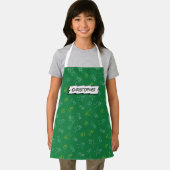 Niedliches Spielen von Kindern grün personalisiert Schürze (Insitu)