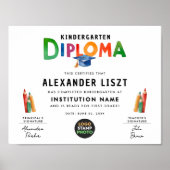 Niedliches, spielerisches und farbenfrohes Kid Gra Poster (Vorne)