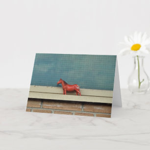 Niedliches Spielpferd Miss You card Karte