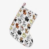 Niedliches Spielzeug-Hundezucht-Muster Kleiner Weihnachtsstrumpf (Vorderansicht (hängend))