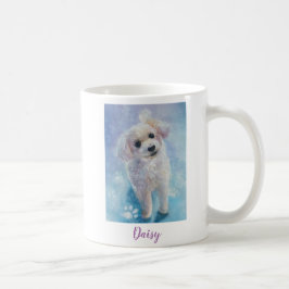 Niedliches Spielzeug Poodle Wasserfarbe Dog Kunst Kaffeetasse