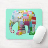 Niedliches Spielzeug Retro-Elefant whimsical bunt Mousepad (Mit Mouse)