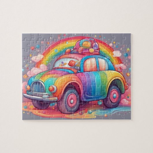 Niedliches Spielzeugauto Puzzle (Horizontal)