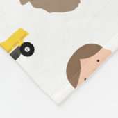 Niedliches Spielzeugmuster Fleecedecke (Ecke)