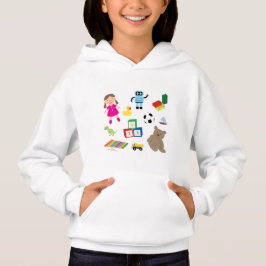 Niedliches Spielzeugmuster Hoodie
