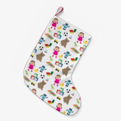 Niedliches Spielzeugmuster Kleiner Weihnachtsstrumpf (Vorderansicht (hängend))