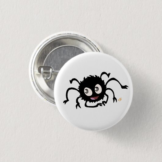 Niedliches Spinnen-Knopf-Button Button (Vorne & Hinten)