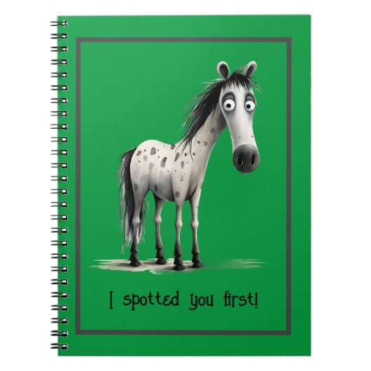 Niedliches Spiralheft für Pferdeliebhaber. Notizblock (Vorderseite)