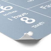 Niedliches Spitzname Ein Halloween-Meilenstein-Zei Poster (Ecke)