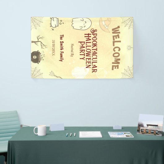 Niedliches Spooktakuläres Halloween-Party Banner (Messeveranstaltung)