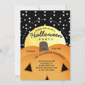 Niedliches Spooky-Kürbislaterne-Halloween-Party Einladung (Vorderseite)