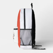 Niedliches Sporthaus Rotes Weiß Grau Bedruckter Rucksack (Rechts)