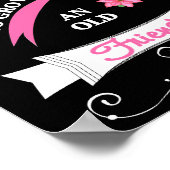 Niedliches Sprichwort für eine alte Freundtypograf Poster (Ecke)