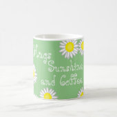 Niedliches Sprichwort in Gelb und Weiß Kaffeetasse (Mittel)