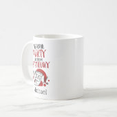 Niedliches Sprichwort Santa Personalisiert Kaffeetasse (Vorderseite Links)