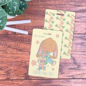 Niedliches Spring Bunny Library Hall Abzeichen Ausweis