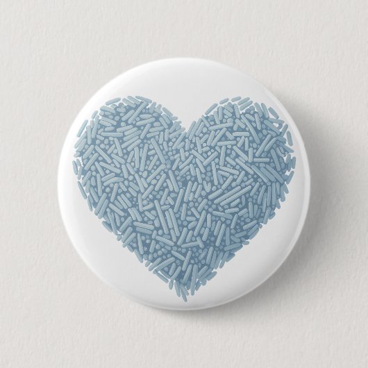 Niedliches Sprinkherz | Baby Sprinkle Button (Vorderseite)