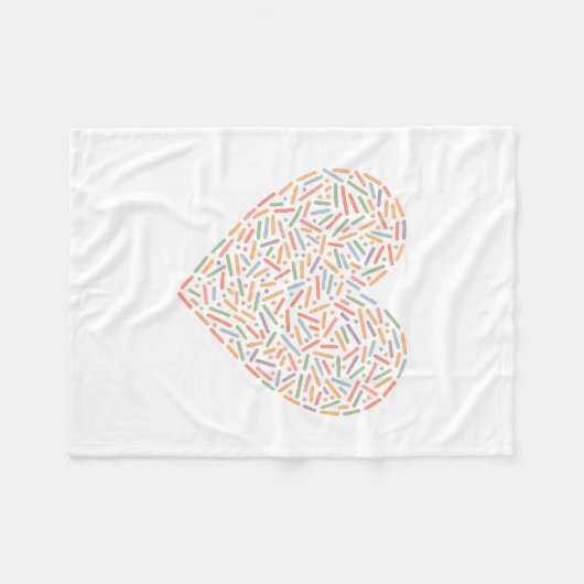 Niedliches Sprinkherz | Baby Sprinkle Fleecedecke