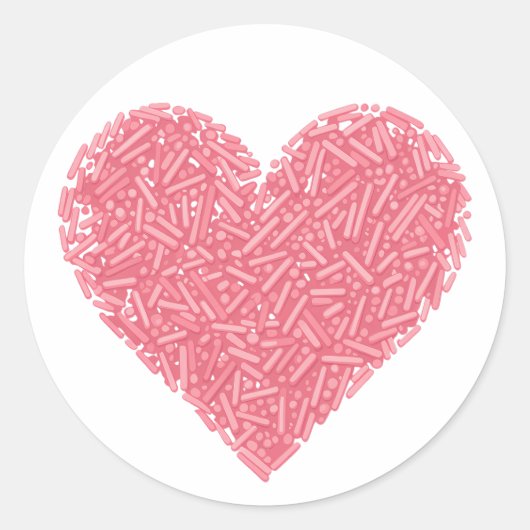 Niedliches Sprinkherz | Baby Sprinkle Runder Aufkleber (Vorderseite)