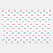 Niedliches Sprinkle Donuts Muster Geschenkpapier Set (Vorderseite)