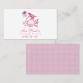 Niedliches Sprühwasser Flaschen Reinigungs-Service Visitenkarte (Vorne/Hinten)