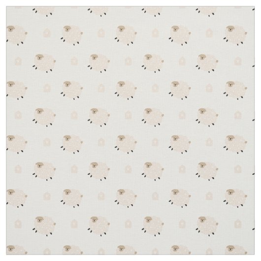 Niedliches Sprungschaf Stoff (Muster)