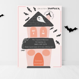 Niedliches Spuk Halloween-Party Einladung