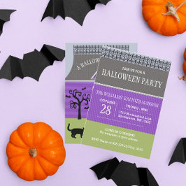 Niedliches Spuk Haus Halloween Einladung Klein