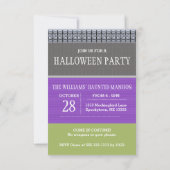 Niedliches Spuk Haus Halloween Einladung Klein (Rückseite)