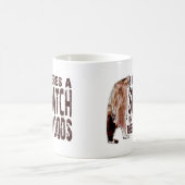 Niedliches SQUATCH IN DIESEM HOLZ - Finden von Kaffeetasse (Mittel)