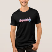 Niedliches Squishy-Mops-Design Tri-Blend Shirt (Vorderseite)