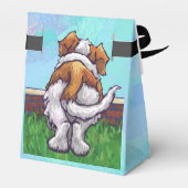 Niedliches St. Bernard Dog Party Geschenkschachtel (Rückseite)