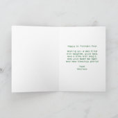 Niedliches St. Patrick's Day Eichhörnchen mit Grün Karte (Innenseite)