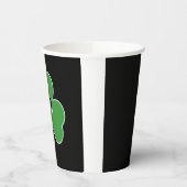 Niedliches St. Patrick's Day Kleeblatt Design Pappbecher (Links)