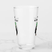 Niedliches St. Patricks Day leprechaun Cartoon Bie Glas (Links)