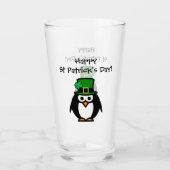 Niedliches St. Patricks Day leprechaun Cartoon Bie Glas (Vorderseite)