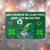 Niedliches St Patrick's Gnome Schlafen auf Jäger g Puzzle