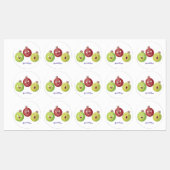 Niedliches Stachelbeertrio Cartoon personalisiert Etiketten (Blatt)