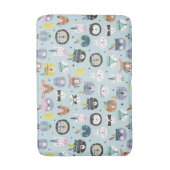 Niedliches Stammes- Gesichts-Muster Badematte (Vorderseite Vertikal)