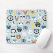 Niedliches Stammes- Gesichts-Muster Mousepad (Mit Mouse)