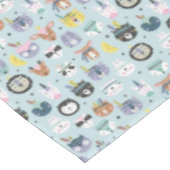 Niedliches Stammes- Gesichts-Muster Tischdecke (Schrägansicht)