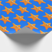 Niedliches Starfish Muster Geschenkpapier (Ecke)