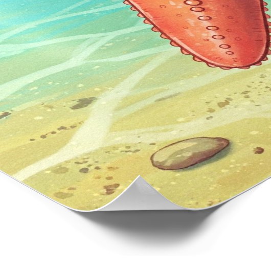 Niedliches Starfish Poster (Ecke)