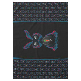 Niedliches Starlight Eyes Kaninchen in Yoga Pose M Tischdecke