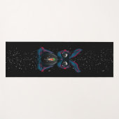 Niedliches Starlight Eyes Kaninchen in Yoga Pose M Yogamatte (Vorderseite (Horizontal))