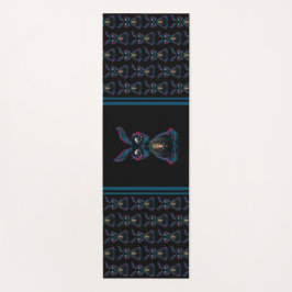 Niedliches Starlight Eyes Kaninchen in Yoga Pose M Yogamatte