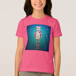 Niedliches Starry Robot Girls Shirt