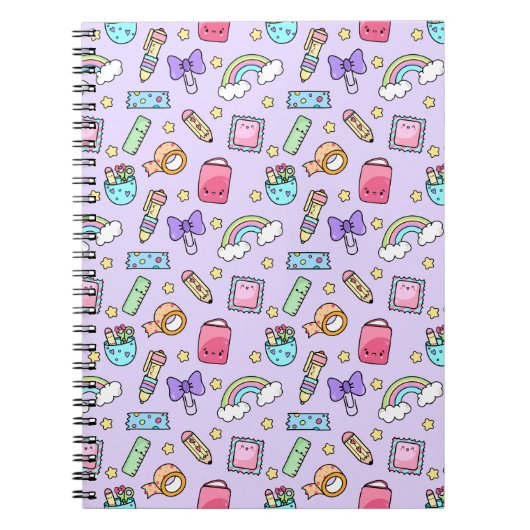 Niedliches Stationär-ThemenNotebook Notizblock (Vorderseite)