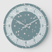 Niedliches Sternbild Große Wanduhr (Vorderseite)